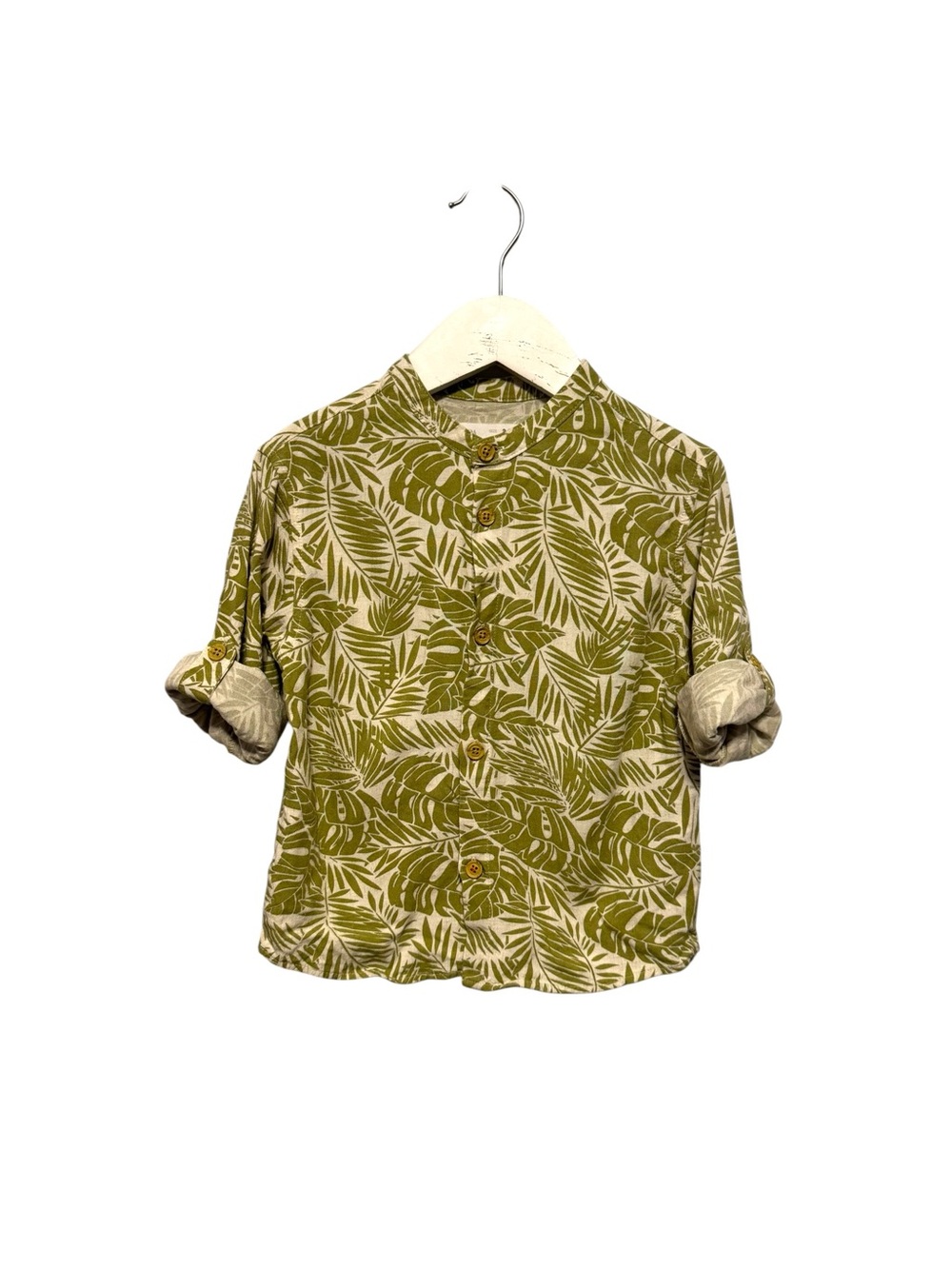 ⭐️ 5/$30 Zara Kids Linen Blend Shirt size 2-3Y